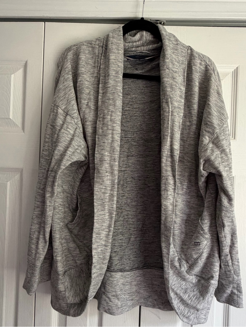 Tommy Hilfiger Athluxe Open-Front Heathered Cardigan